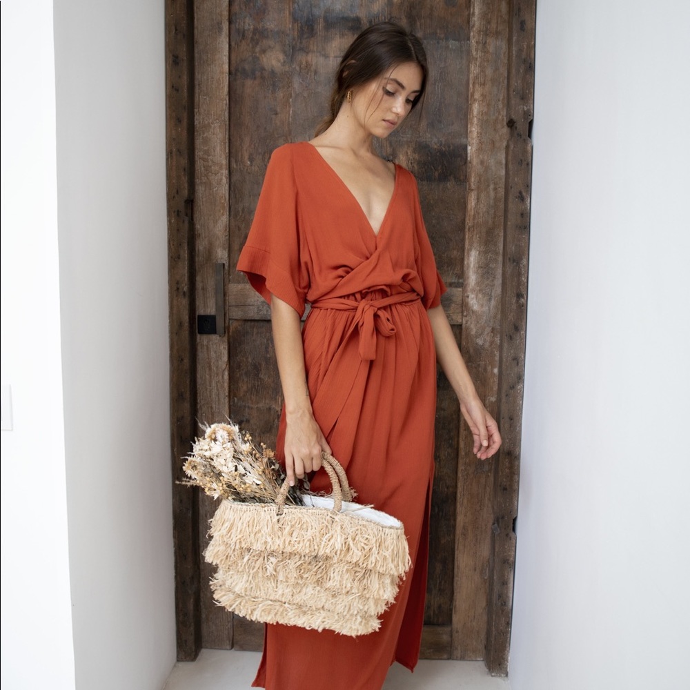 Hazel and Folk Melody Maxi Dress Ginger S/M